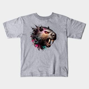 Horror Capybara Kids T-Shirt